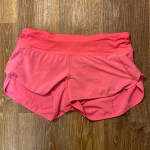 Lululemon pink hotty hot shorts